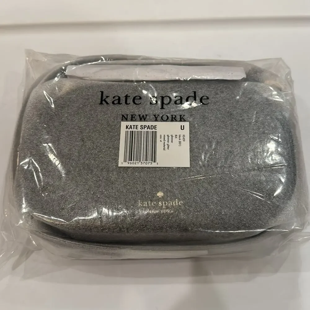 kate spade Glimmer Oval Camera Bag - Black Retail $299 - Picture 5 of 7
